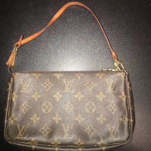 Authentic Louis Vuitton pouchette/wristlet